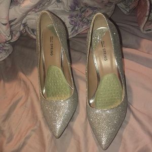 Silver Pumps